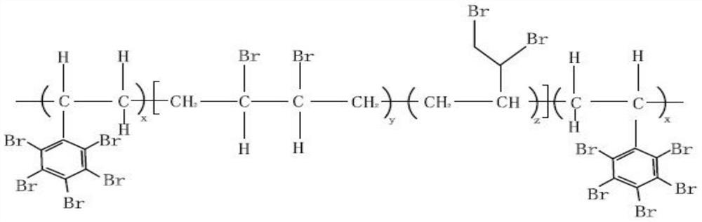 A kind of aromatic and aliphatic chain co-brominated high molecular polymer and its preparation method