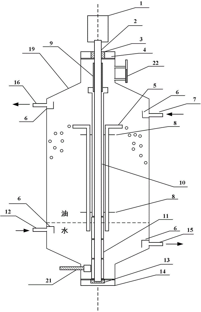 Column type extraction device for pipe bundle multi-channel phase-dispersing and extraction method thereof