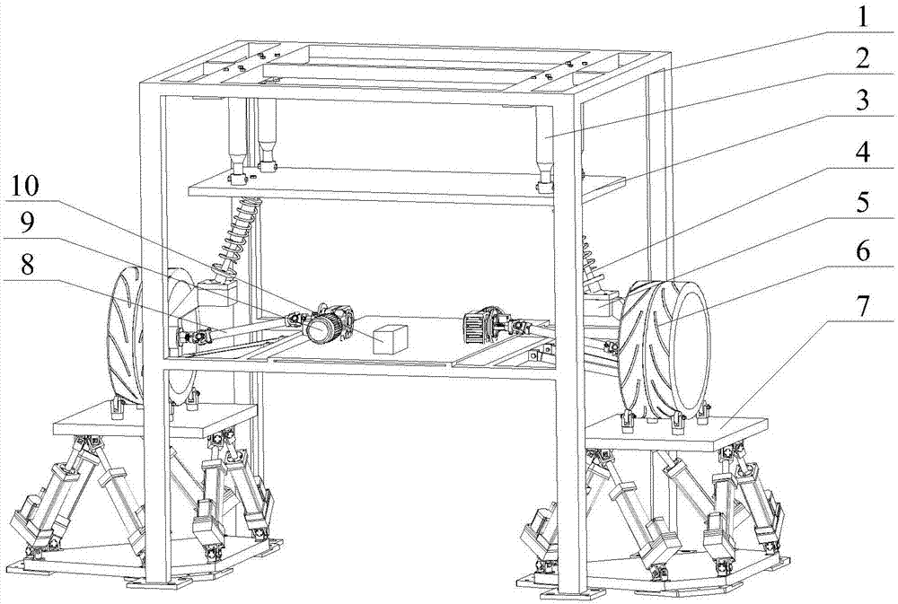 Vehicle suspension performance test device