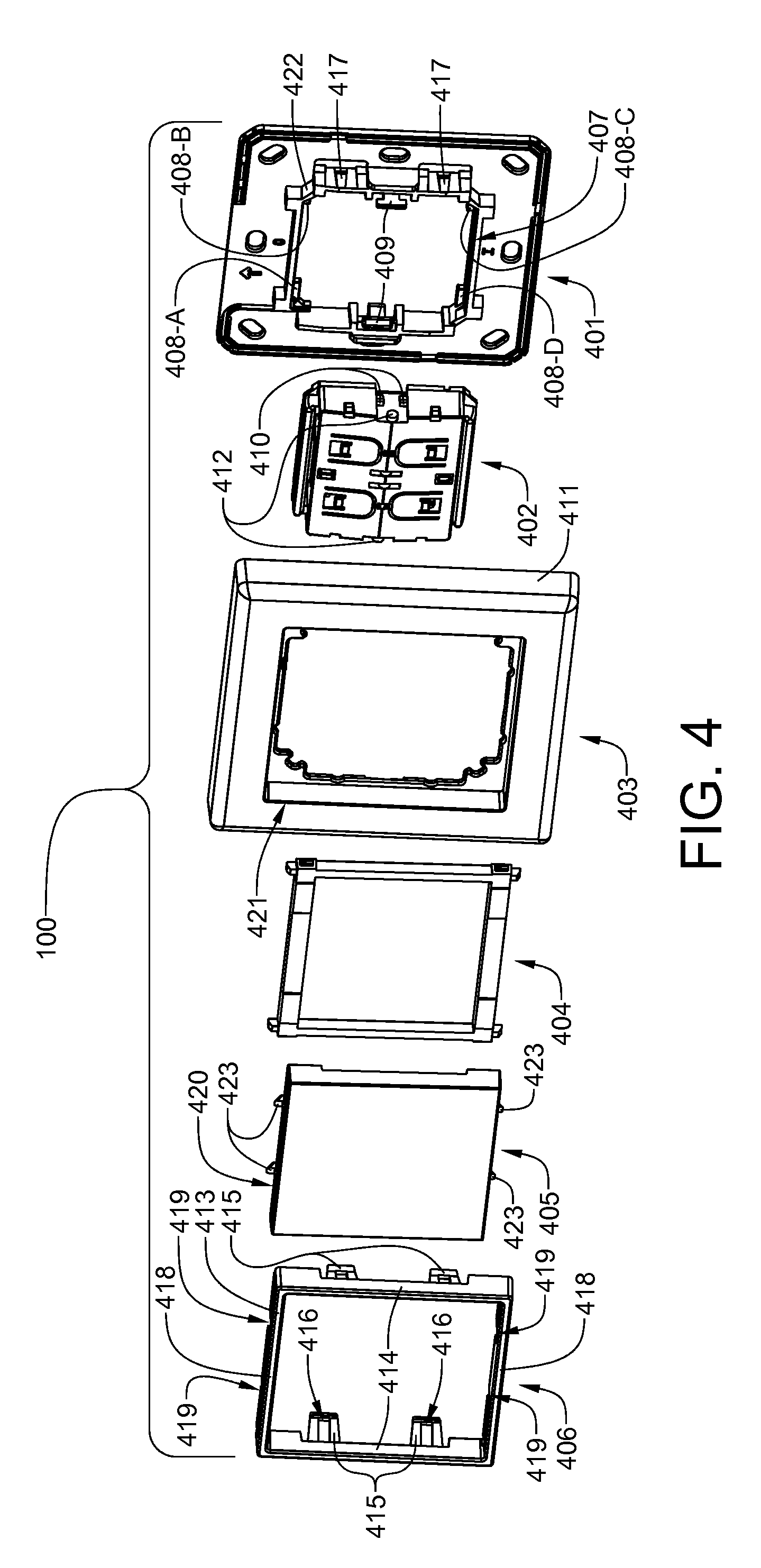 Tamper-resistant, energy-harvesting switch assemblies