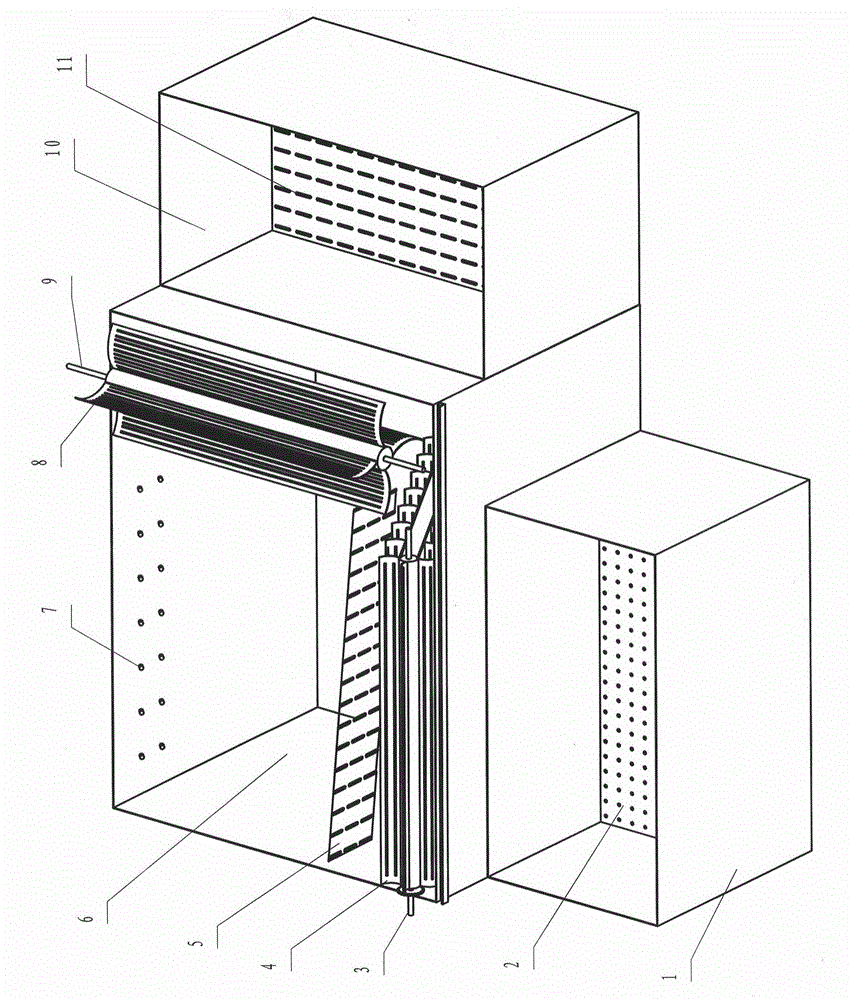 A separating and cleaning device for residual plastic films