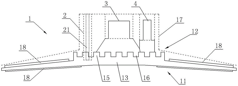 Uniform dosing negative pressure sucker with buffer pool and quick release pipe