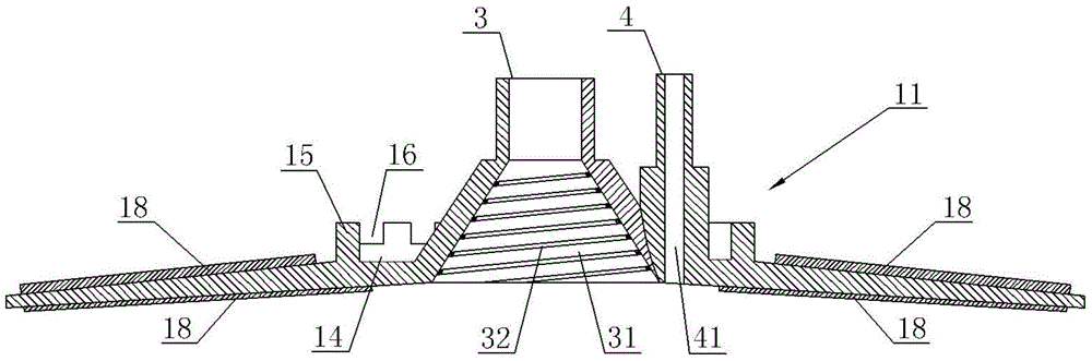 Uniform dosing negative pressure sucker with buffer pool and quick release pipe