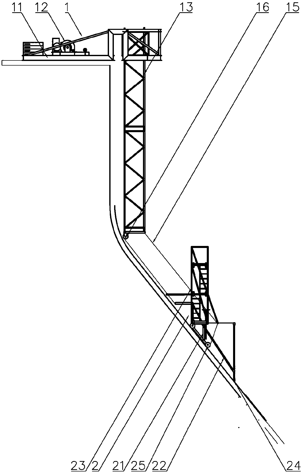 Movable overhauling platform for surface runner in hydropower station