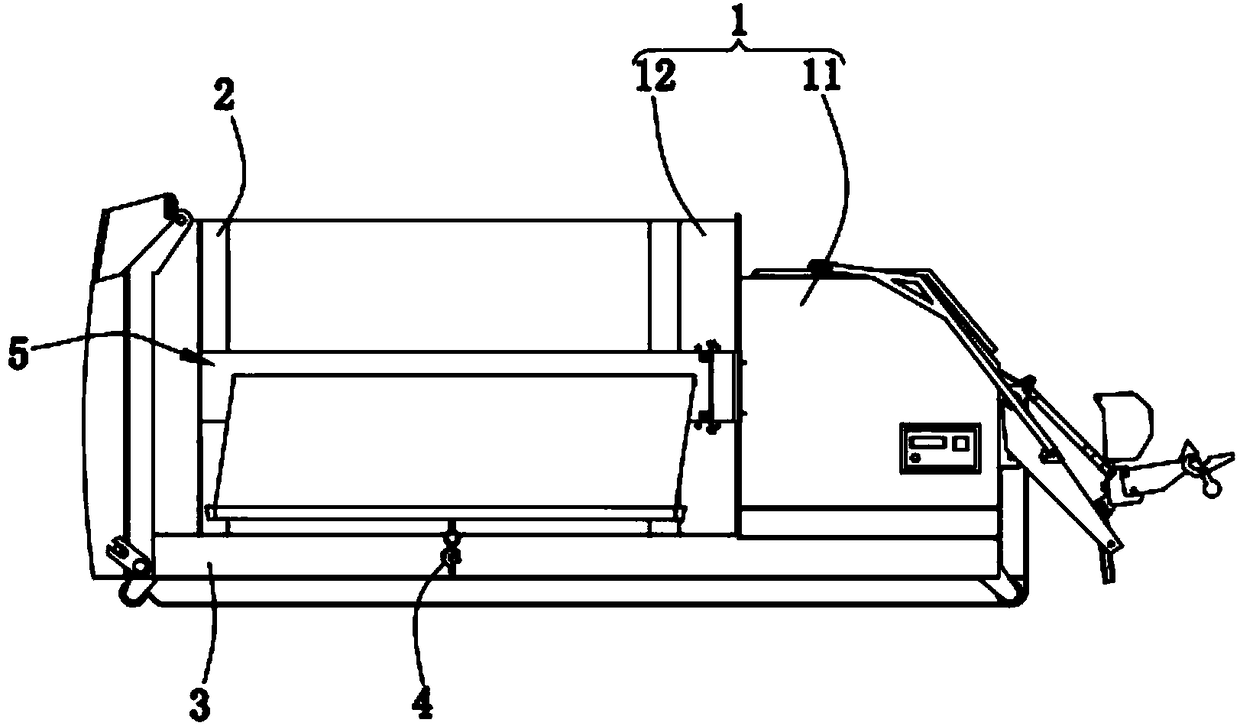 Solar rubbish compression box