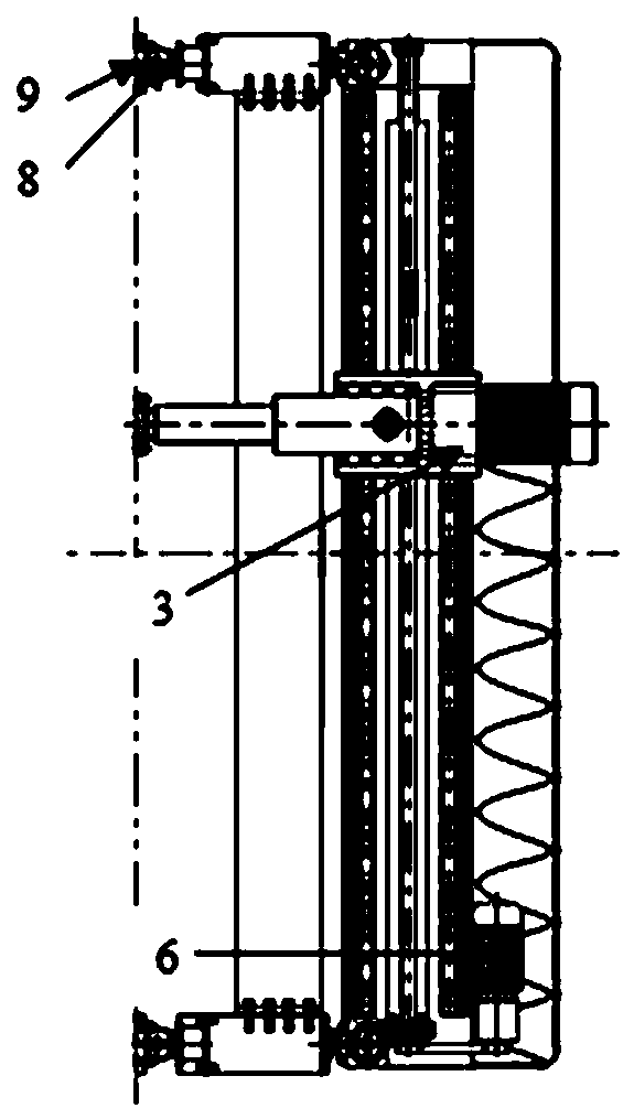 On-spot finish machining device for large equipment base face plate on ship and using method thereof