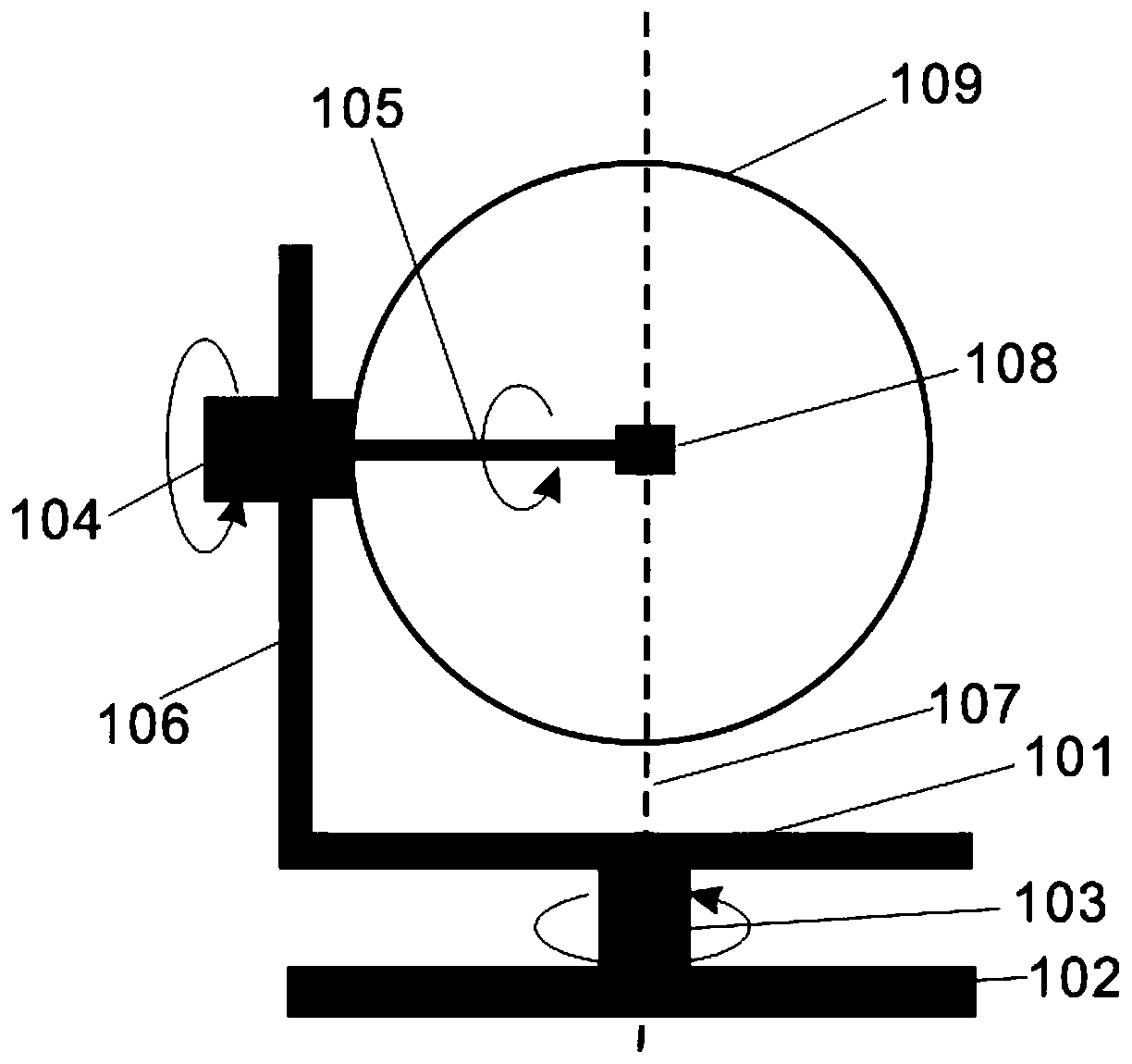 Sunlight collection system capable of realizing self-rotation and directional emission