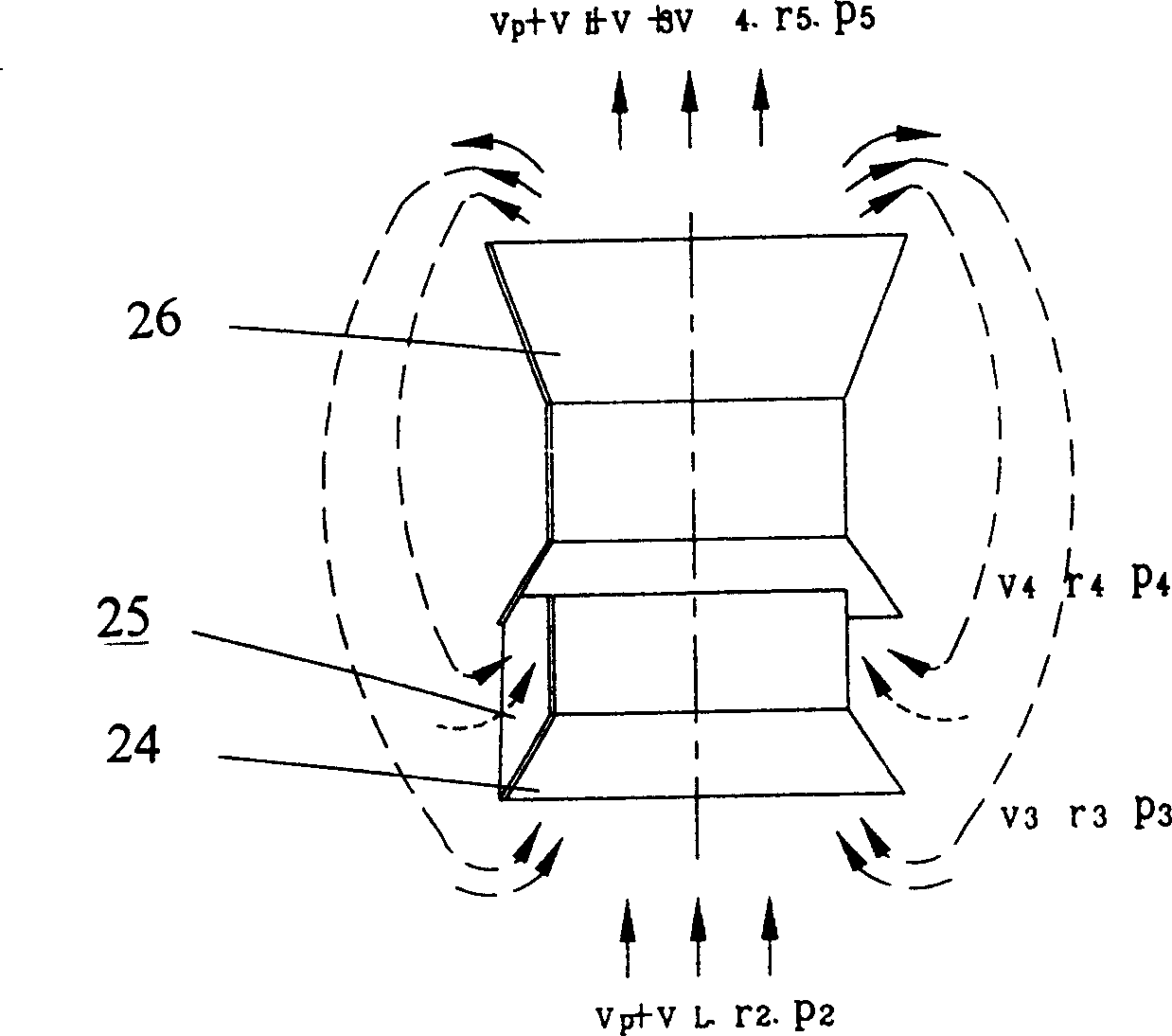 Spray and whirl type aerobic fermentation tank