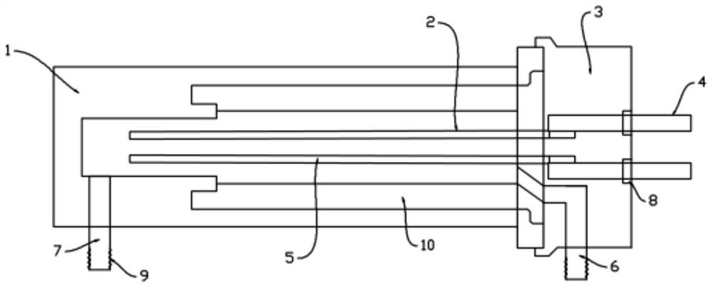 Ionized water generator device