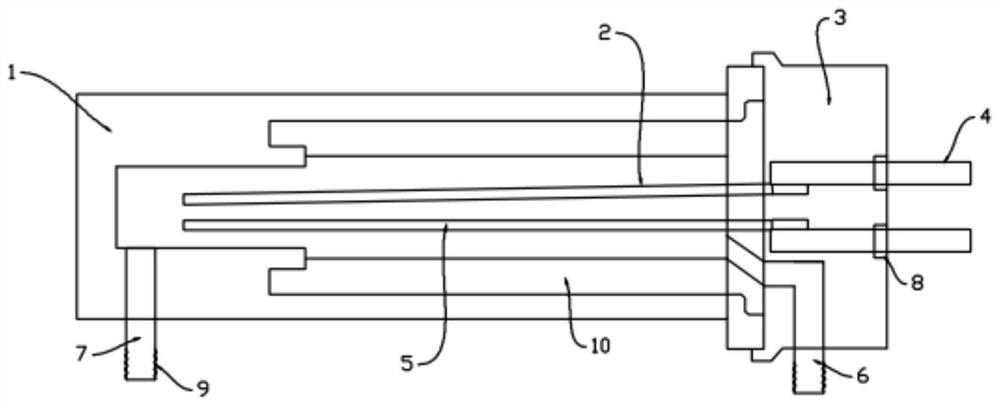 Ionized water generator device