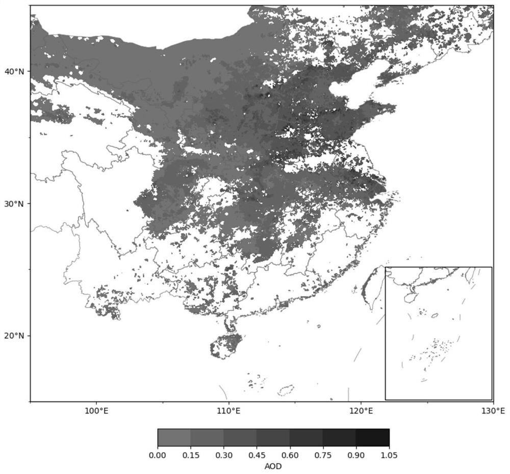 Fusion method and device for multi-source satellite aerosol optical thickness data