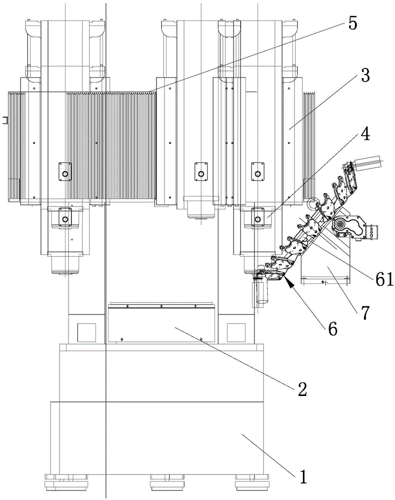 Engraving and milling machine tool with servo magazine