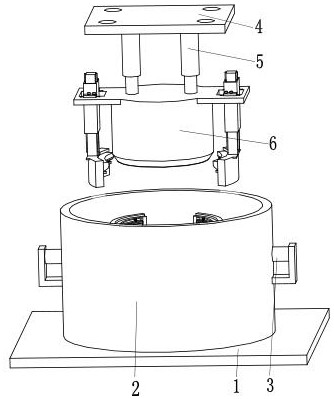 A vacuum switch tube ceramic shell positioning assembly mold