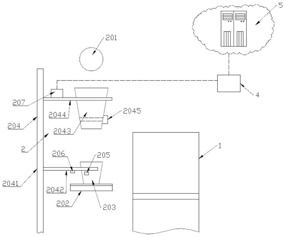 System and method for measuring feed conversion ratio of cage breeding poultry