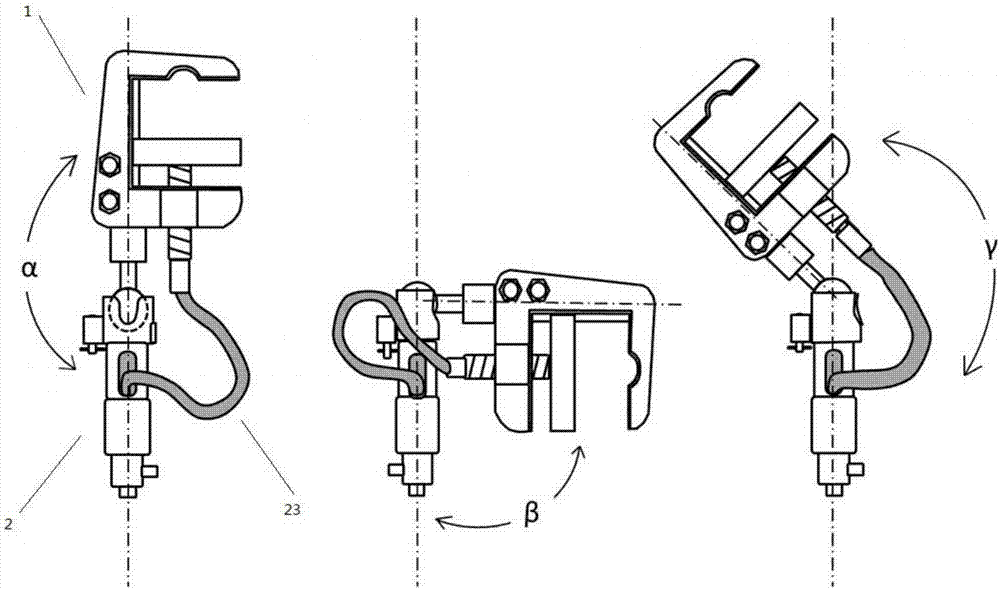 Universal spiral compaction type grounding wire operating rod