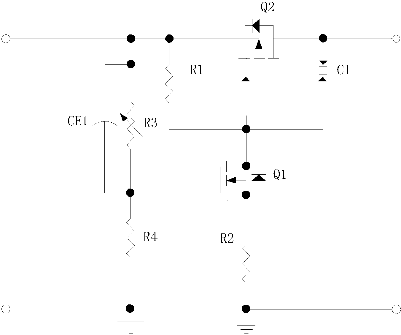 Quick power-down module of low-voltage equipment