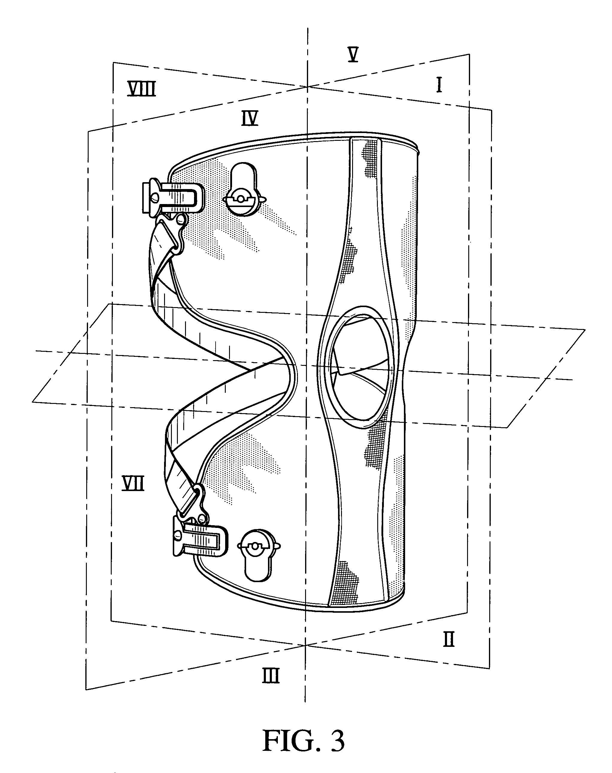 Knee brace and method for securing the same