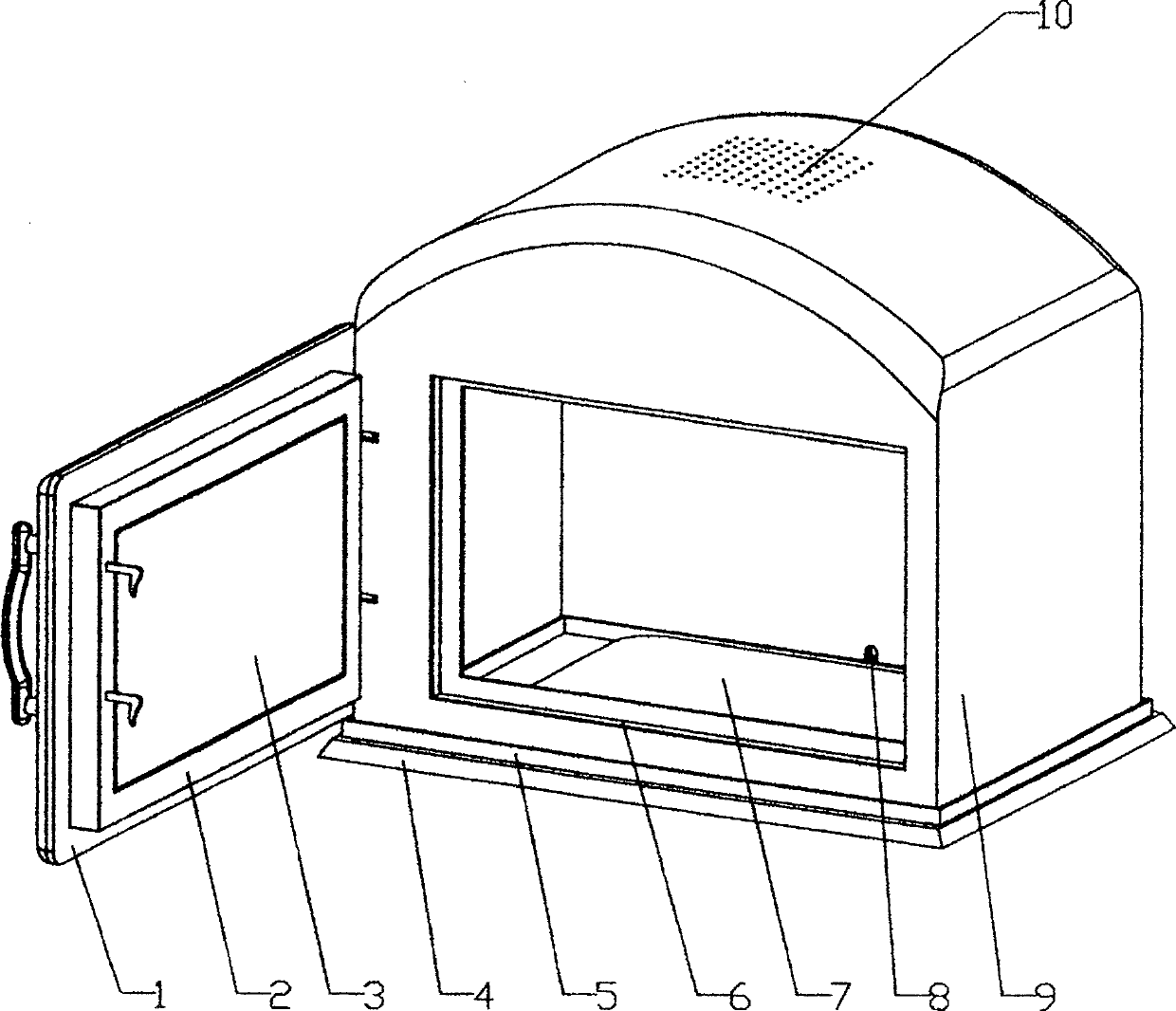 Anti-radiation cover for household kitchen electric appliance