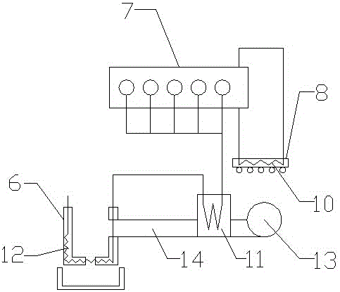 A device for drying grain during harvesting using the waste heat of a combine harvester