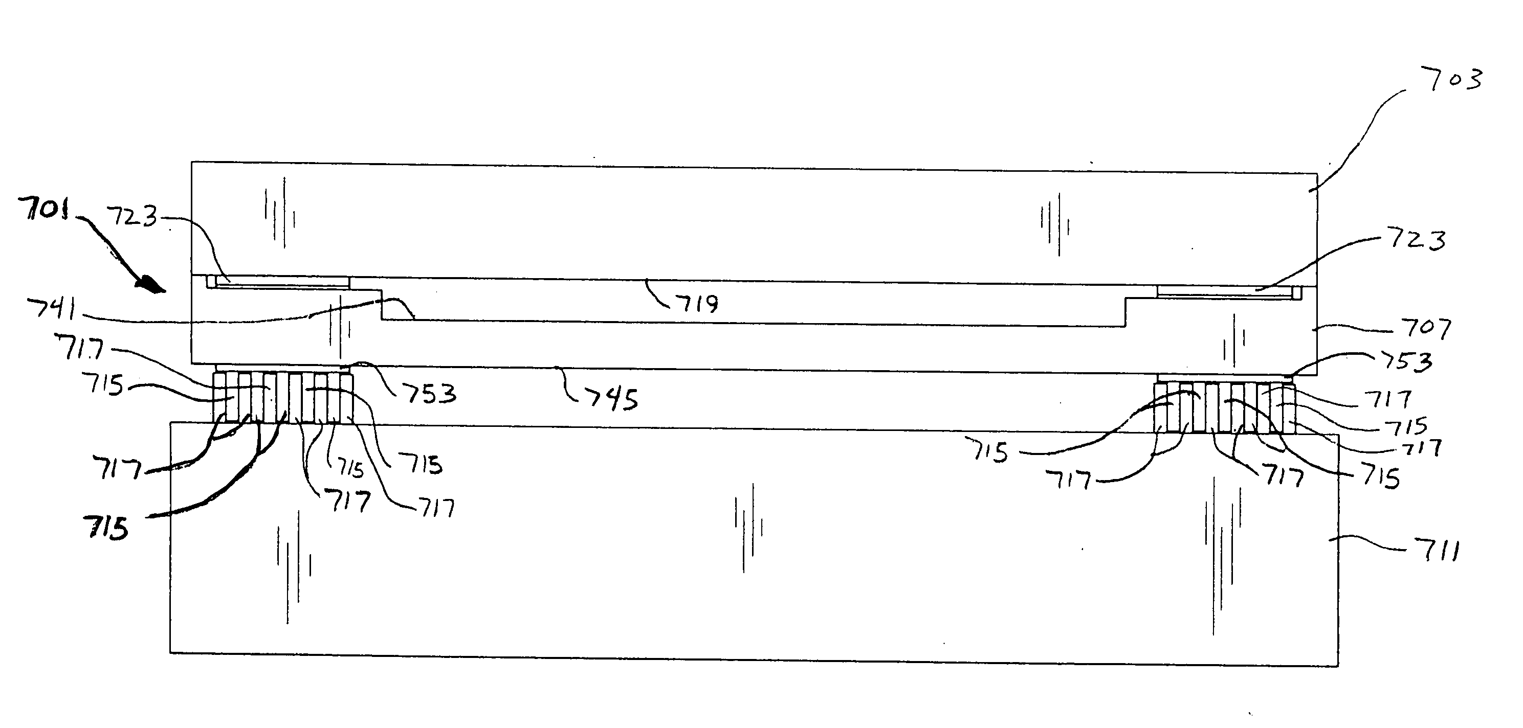 Reconnectable chip interface and chip package