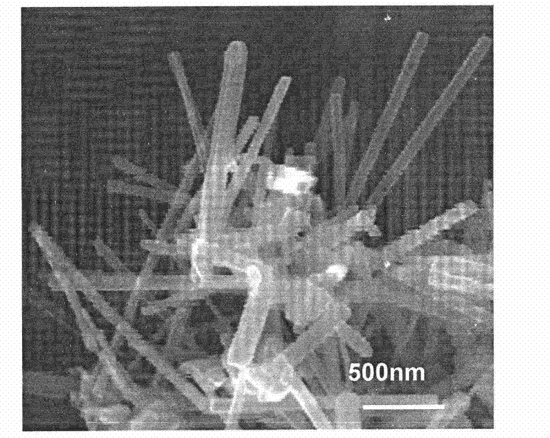 Method for preparing bismuth sulfide nanorod crystal material