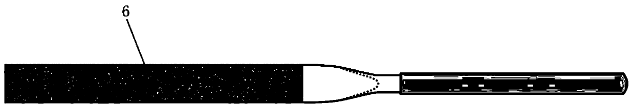 File for trimming cracks of ceramic edge