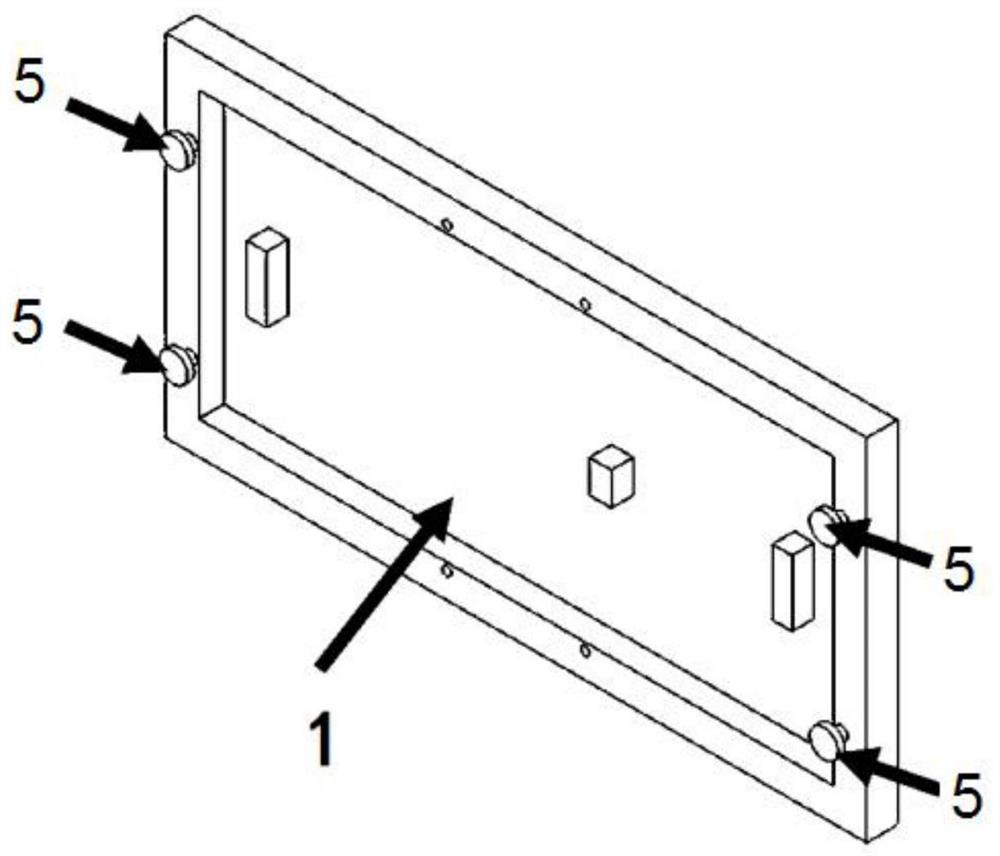 LED display screen lamp panel fixing structure with front maintenance anti-falling function