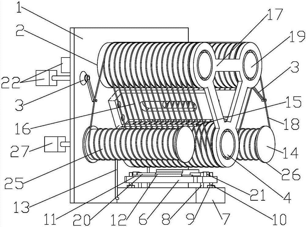 Multi-wire grinding device