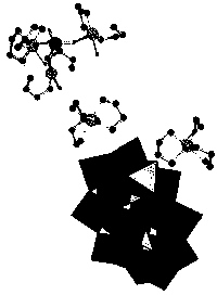 Ionic crystal visible light catalyst based on dawson type polytungstate and preparation method thereof