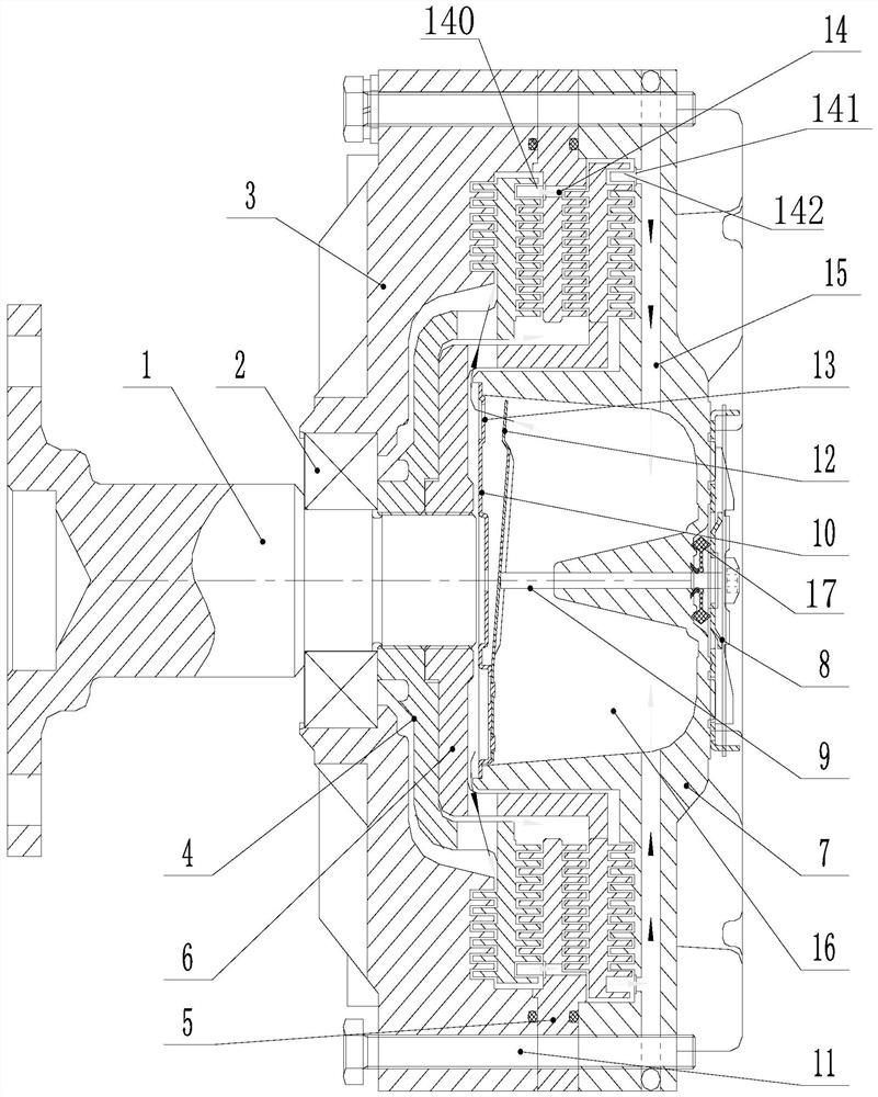 Silicone oil clutch assembly with torque increasing disc