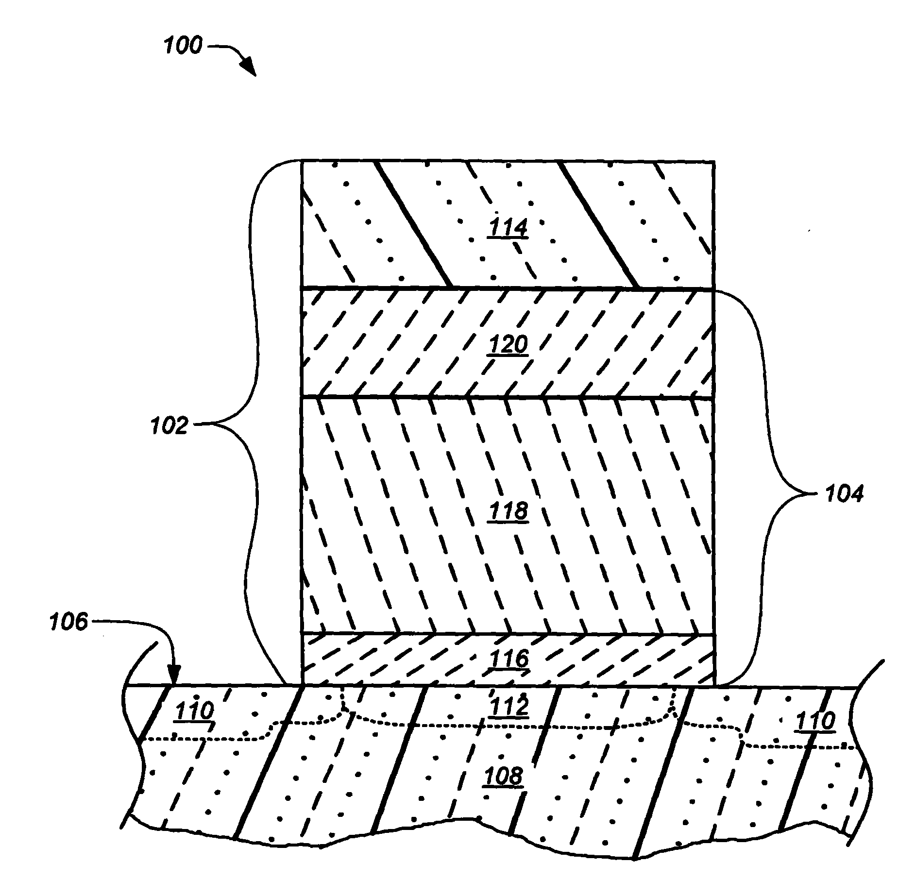 Oxide-nitride-oxide stack containing a plurality of oxynitrides layers