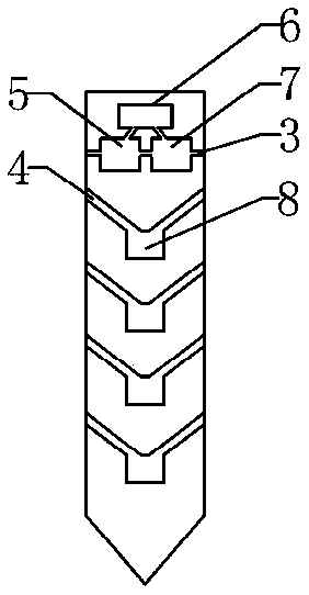 In-situ monitor device for synchronously analyzing physico-chemical property of hyporheic zone and using method thereof