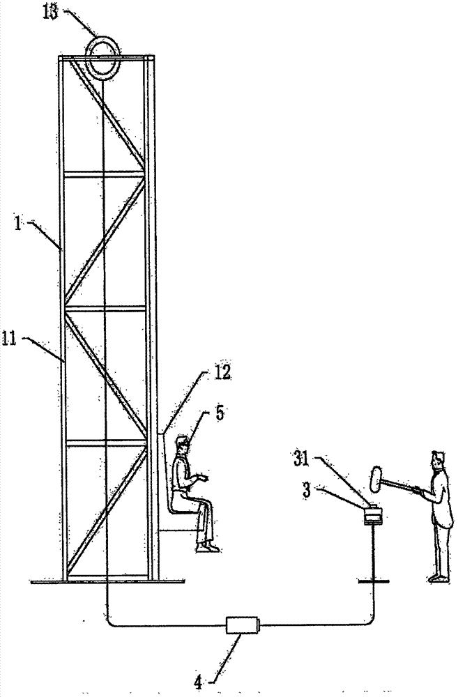 Virtual reality interactive lifting film watching system