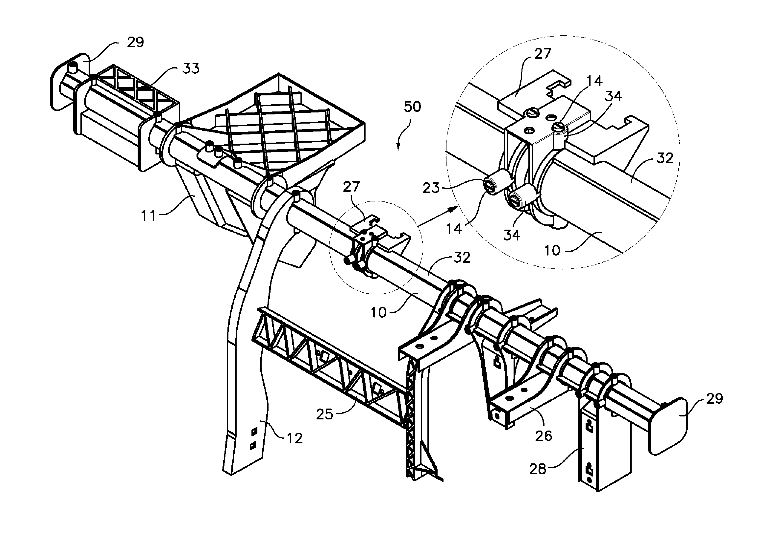 Metal-plastic hybrid support structure applicable to a dashboard support of a vehicle