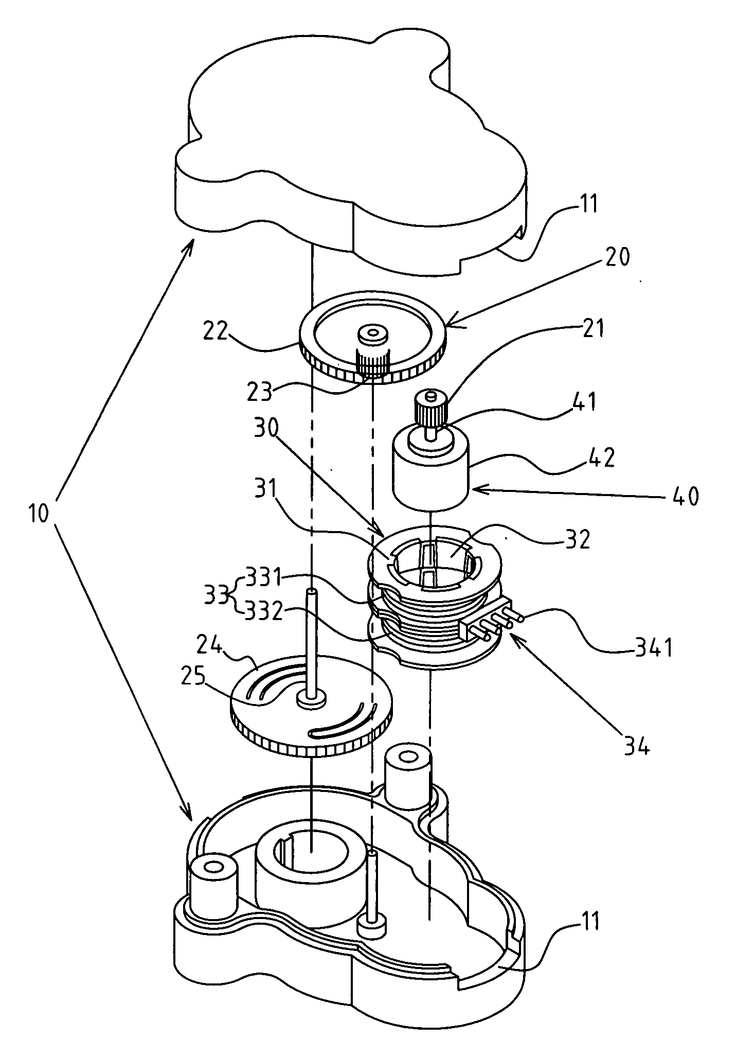 Driving unit for analog meter