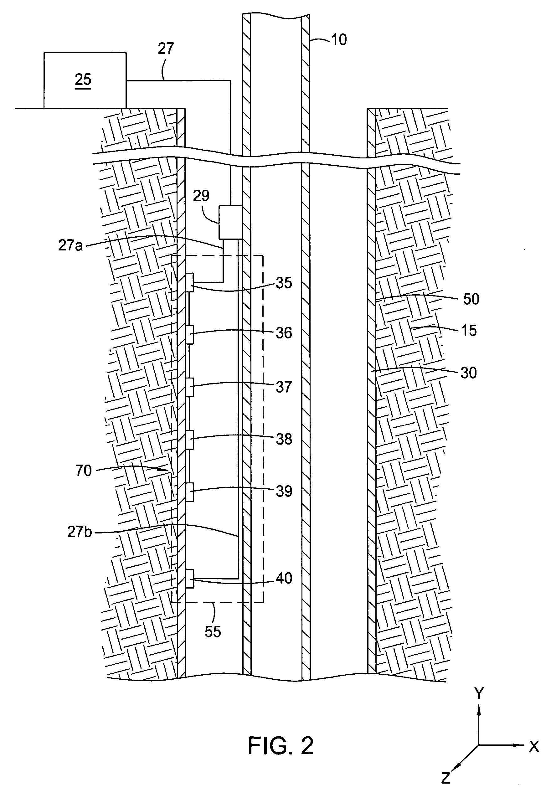 Permanently installed in-well fiber optic accelerometer-based seismic sensing apparatus and associated method