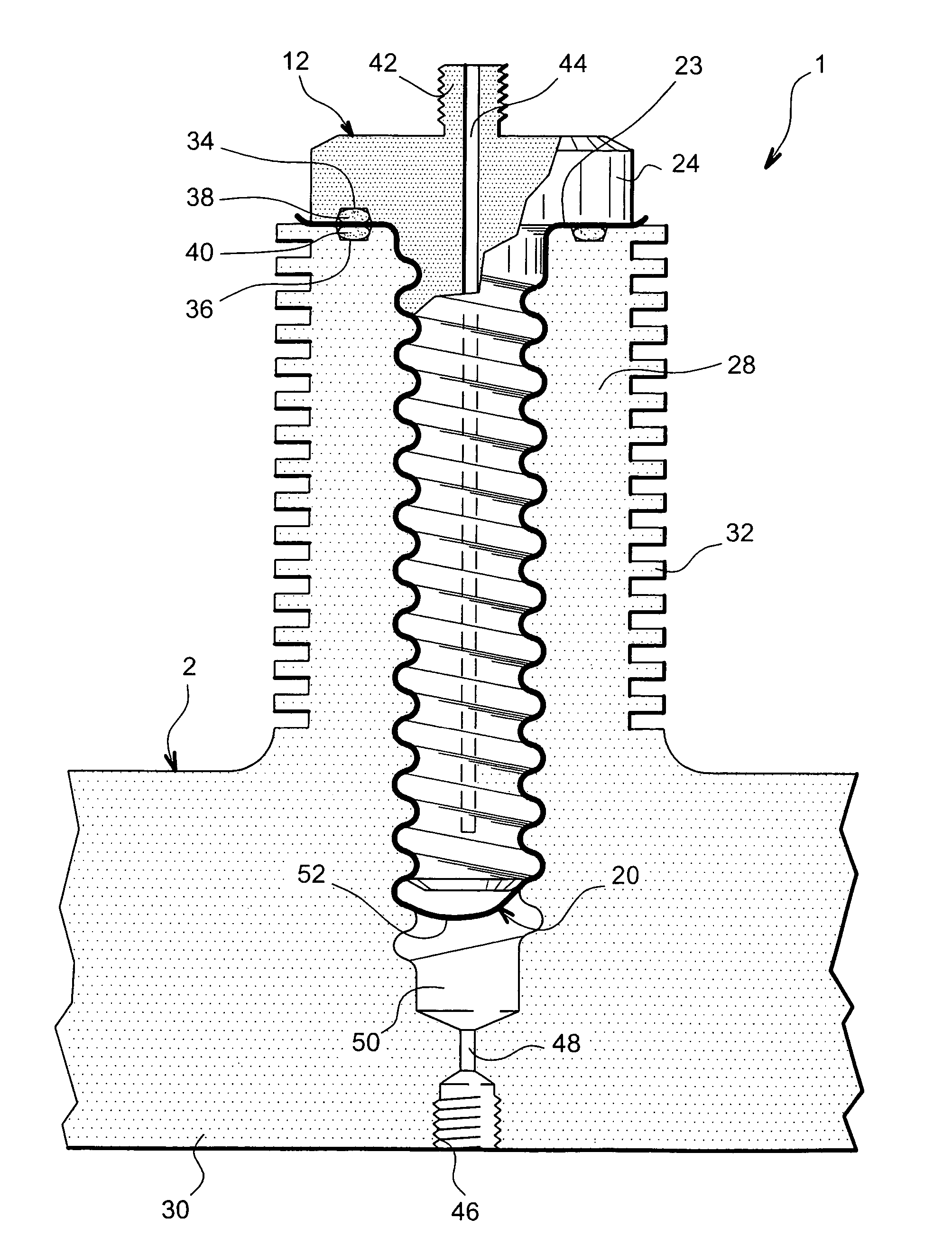 Fuel cell with helical structure