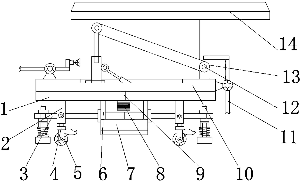 Feeding device used for new material technology development and having good stability