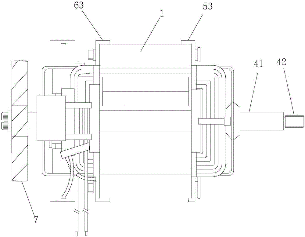 Household single-phase series excitation stirrer motor