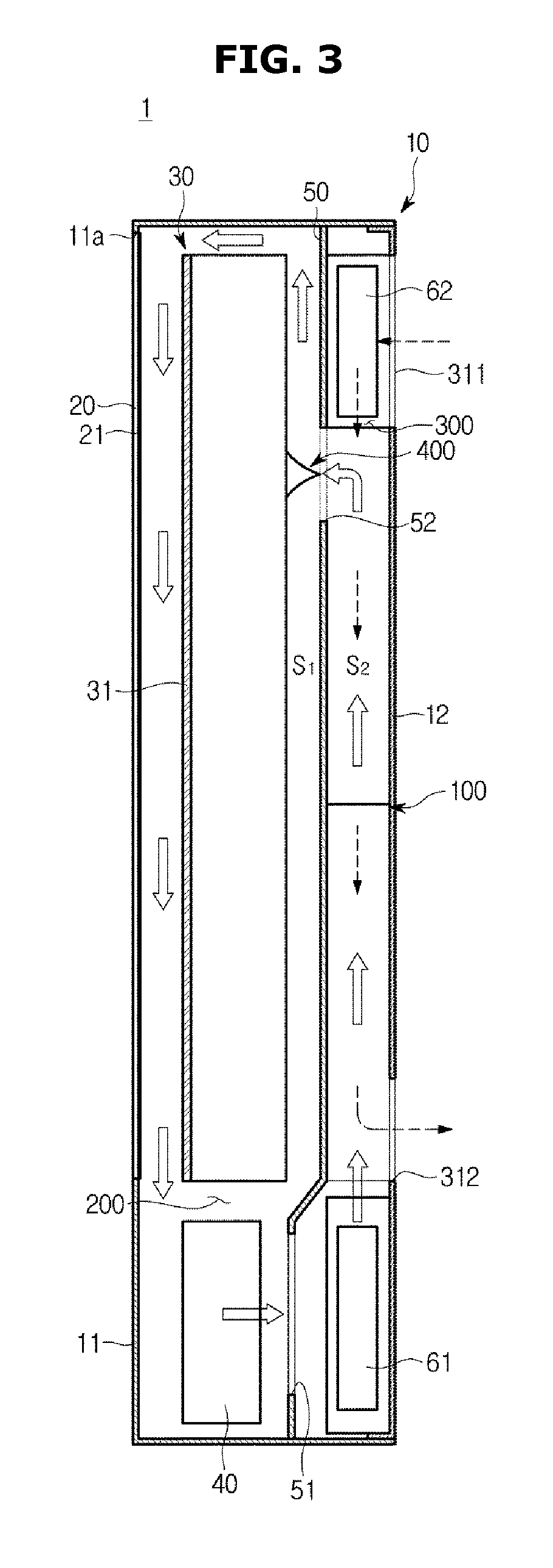 Outdoor display apparatus with a cooling structure