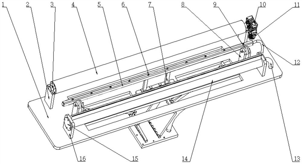 A tower-type photothermal power generation reflector mirror cleaning device