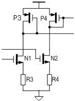 Common-mode level reset circuit for differential signals