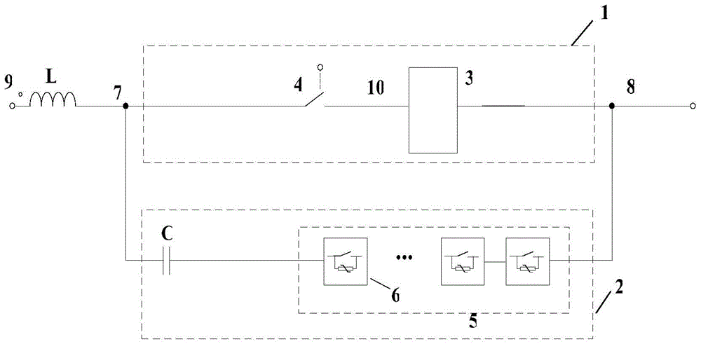 A high voltage direct current circuit breaker