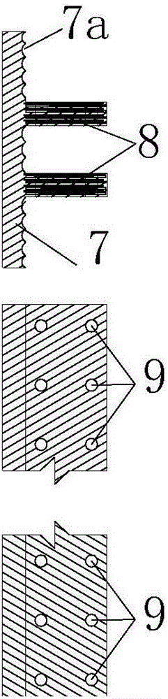 Self-resetting assembly type subway station flexible antiseismic structure