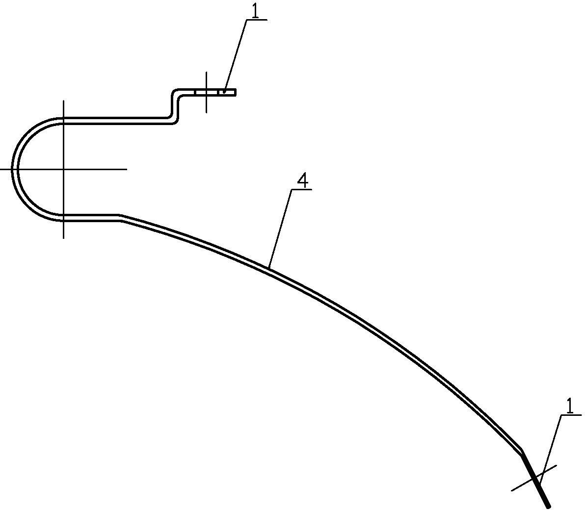 Cotton separating plate of cotton picking machine