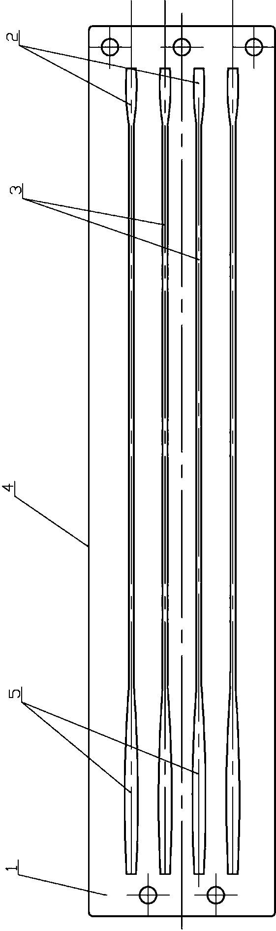 Cotton separating plate of cotton picking machine