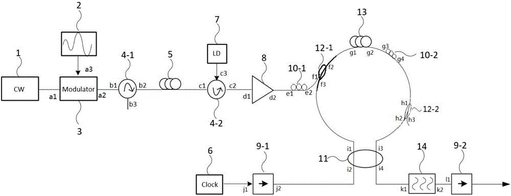 Time expansion analog-digital converter based on stimulated Brillouin effect