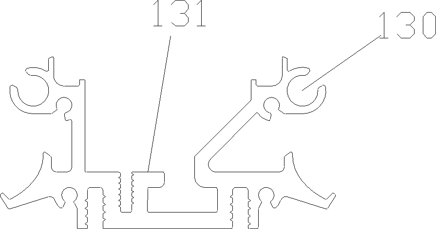 Installing structure of guardrail lamp