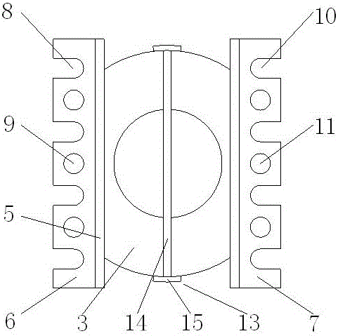 Transformer skeleton with shielding function