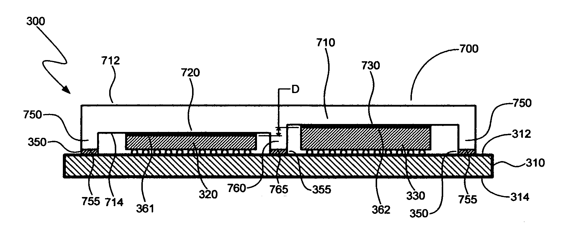 Heat spreader for a multi-chip package